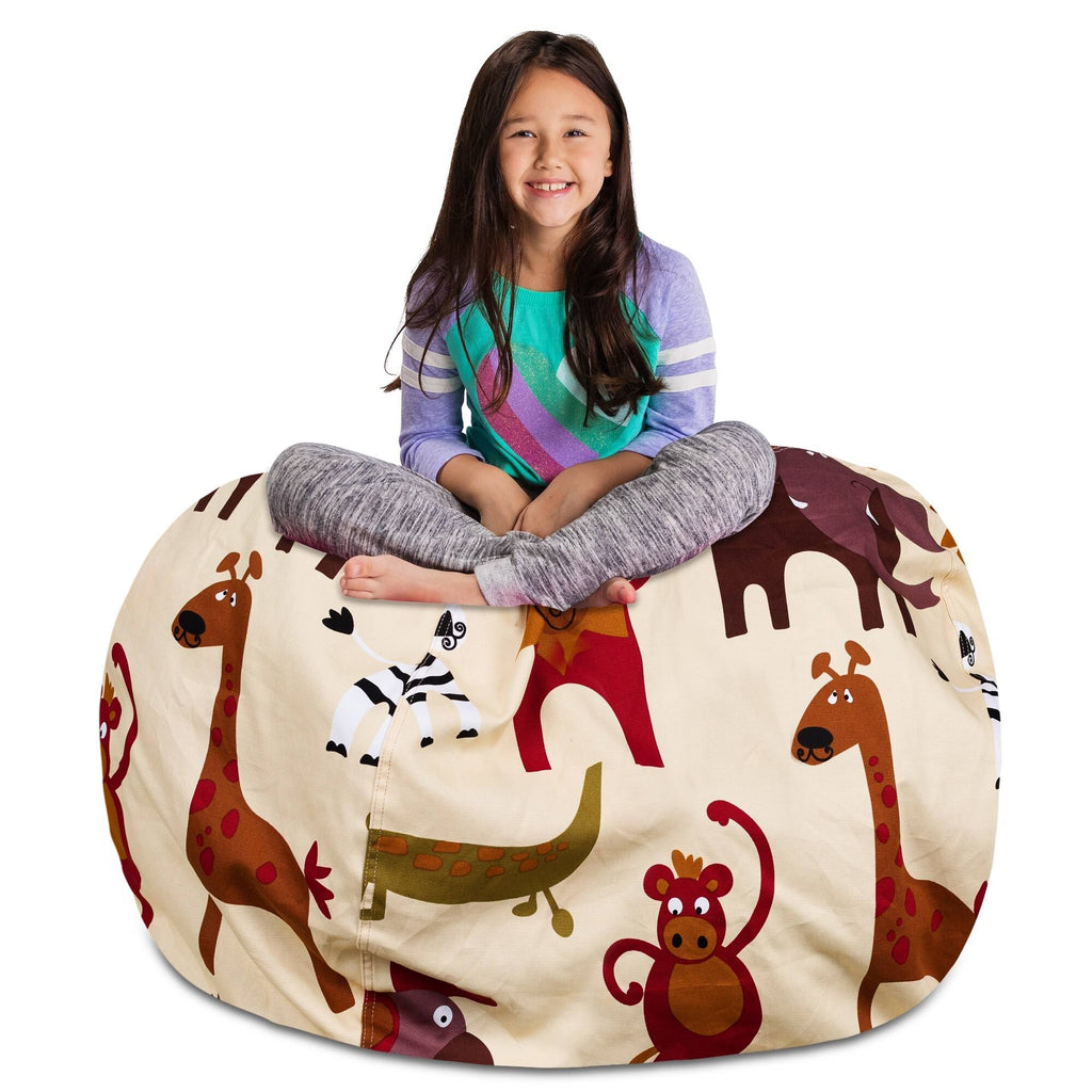 Stuffed Animal Storage Bean Bag Chair Cover X44363
