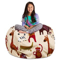 Stuffed Animal Storage Bean Bag Chair Cover X44363