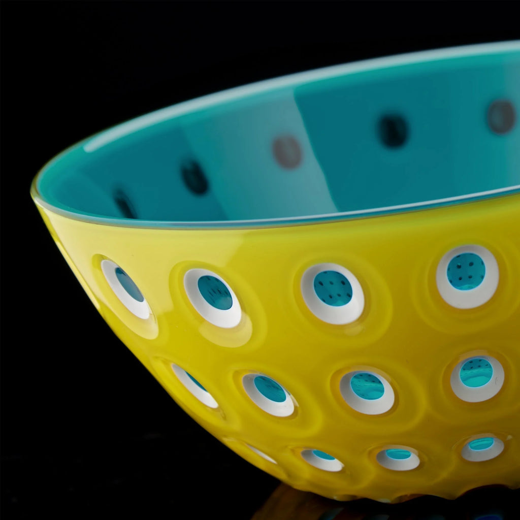 Bowl 20cm Blue/White/Orange H415794