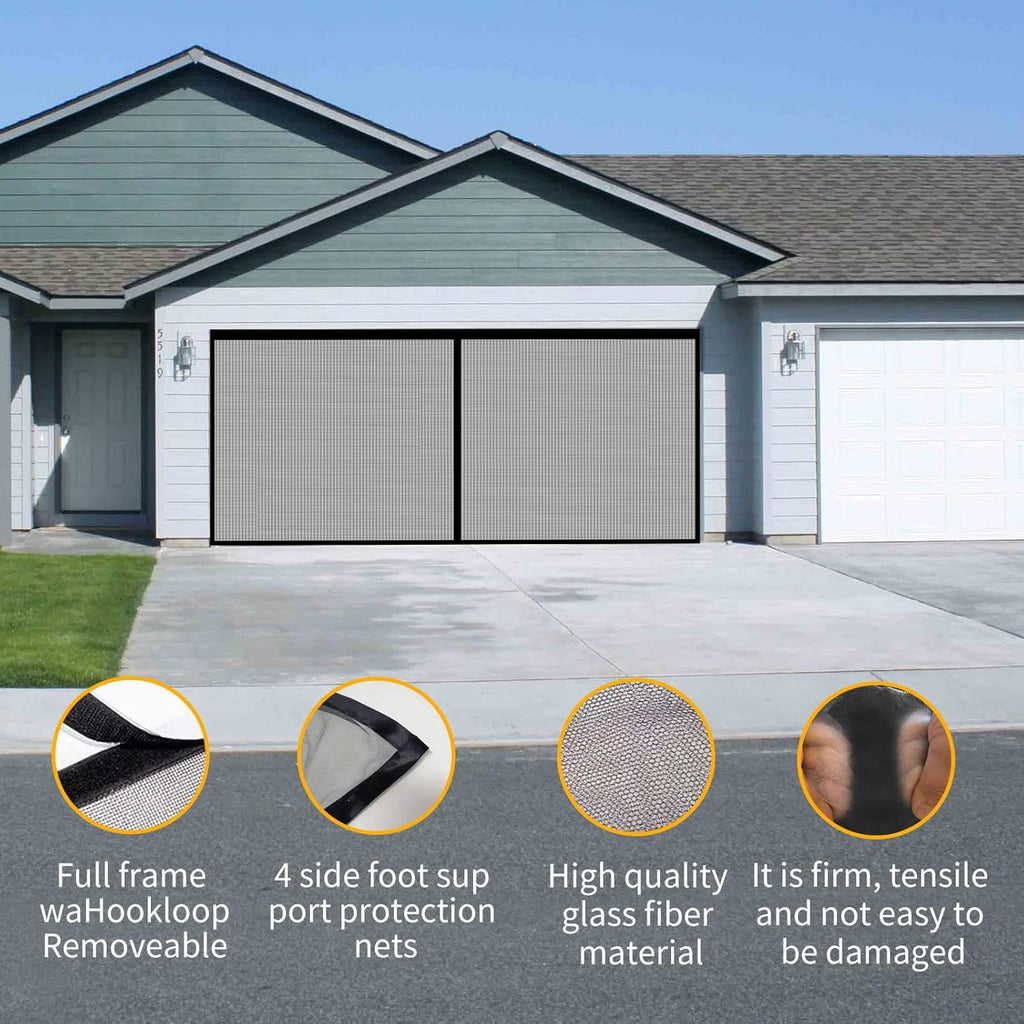 Magnetic Garage Door Screen 156x84in Pack of 2 X888
