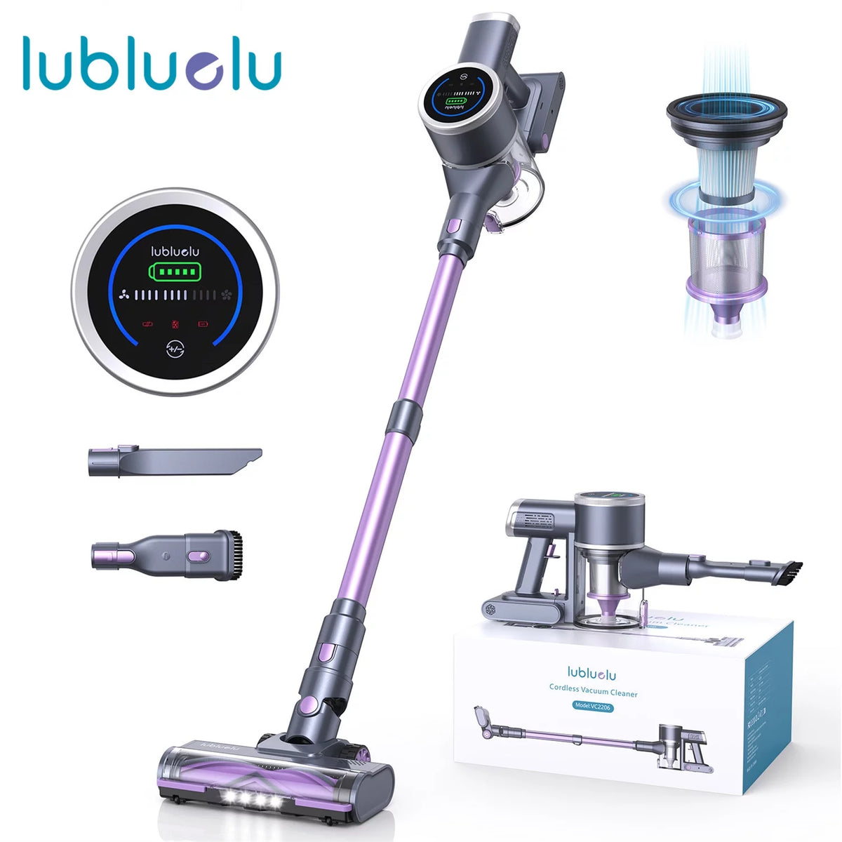 6 in 1 Cordless Stick Vacuum Cleaner R761017
