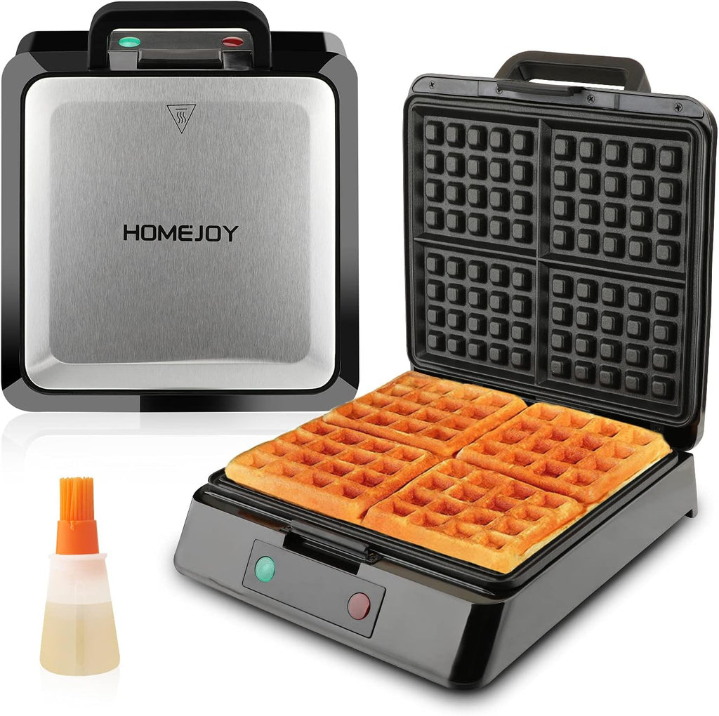 4-Slice Stainless Steel Non-stick Waffle Maker W7888