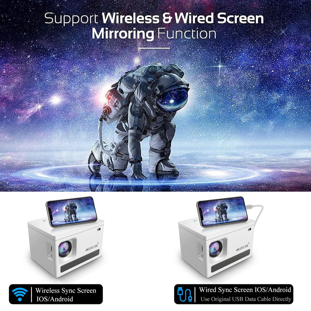 5G WiFi Bluetooth 4K Projector Z358