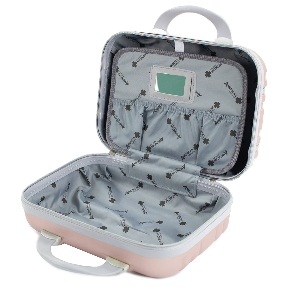 2 Piece Carry-On Cosmetic Luggage Set Black K43485