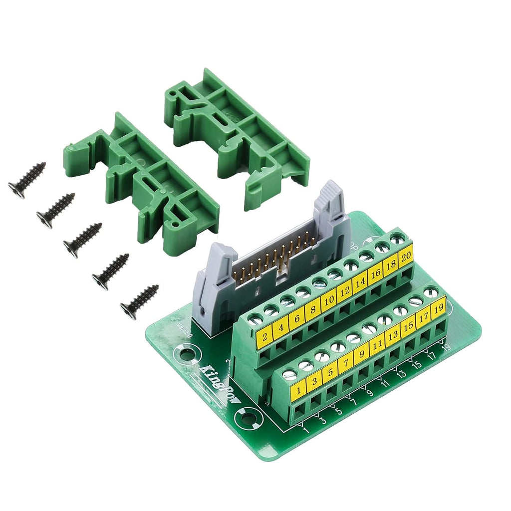 2x10 20Pins Male Header Terminal Block Connector Pack of 2 J578