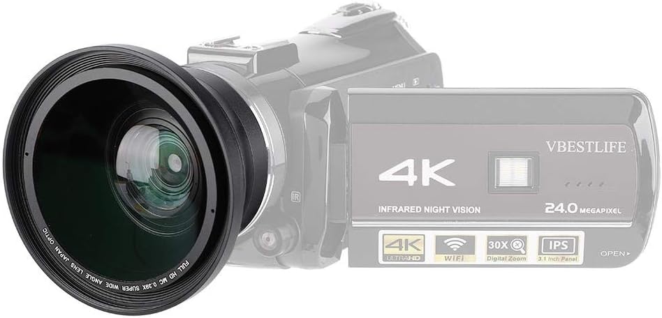 37mm 0.39X Wide Angle Lens with Macro Lens and Phone Clip R904