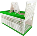 Plastic Pigeon Cage Portable Foldable 24x12x9in Green J373764