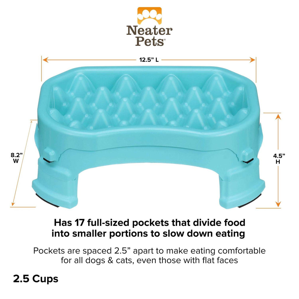 Raised Slow Feeder Dog Bowl J134