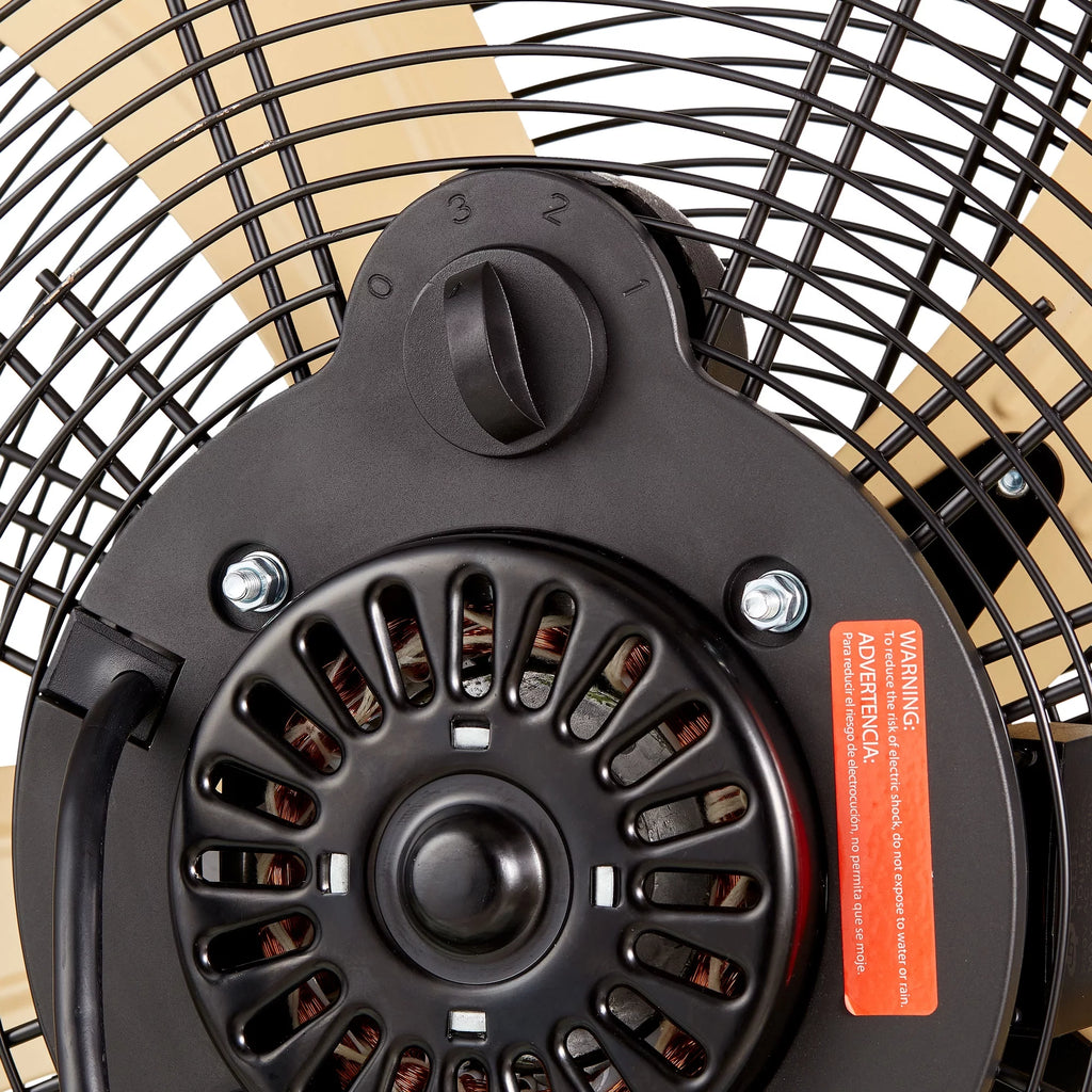 20 inch High Velocity Drum Fan with Wall Mount, Black U622