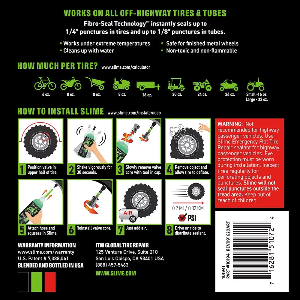 2-in-1 Tire and Tube Sealant 16 oz P49124