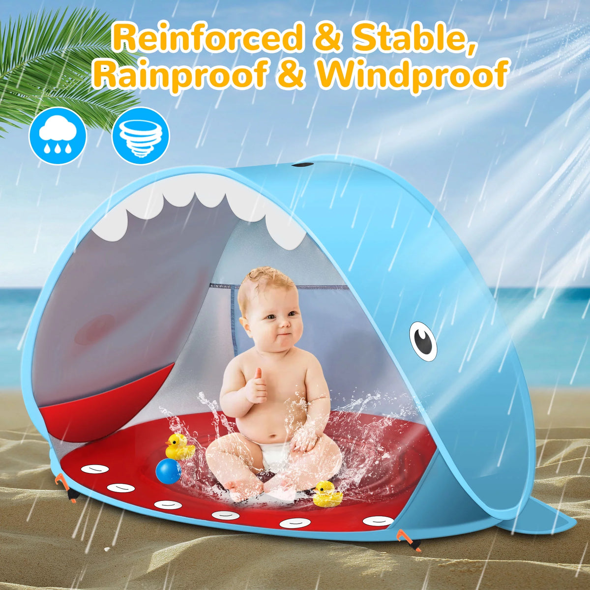 Pop up Beach Tent with UPF 50+ UV Protection T77371
