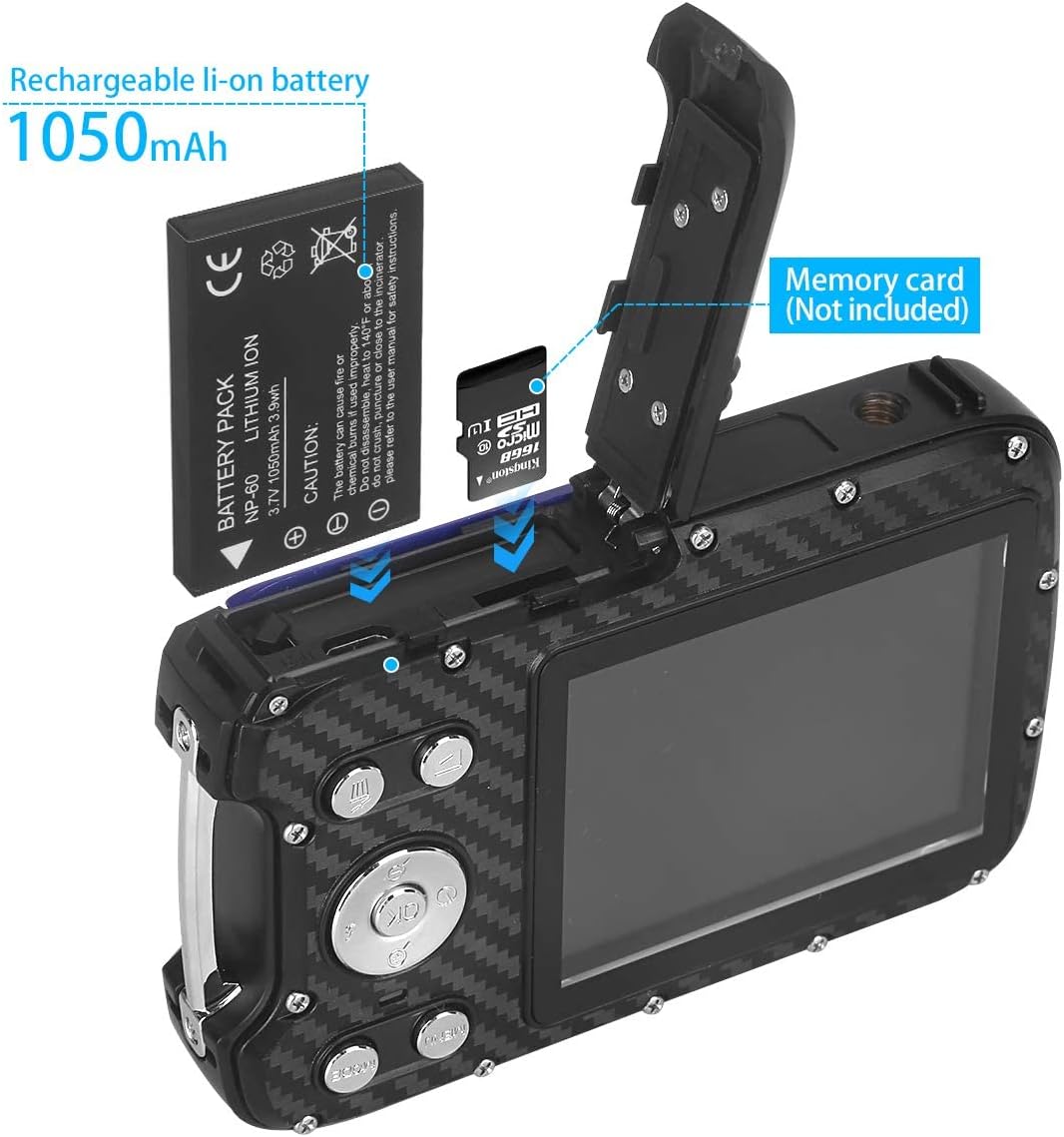 Waterproof 1080P 21MP Digital Camera U191404