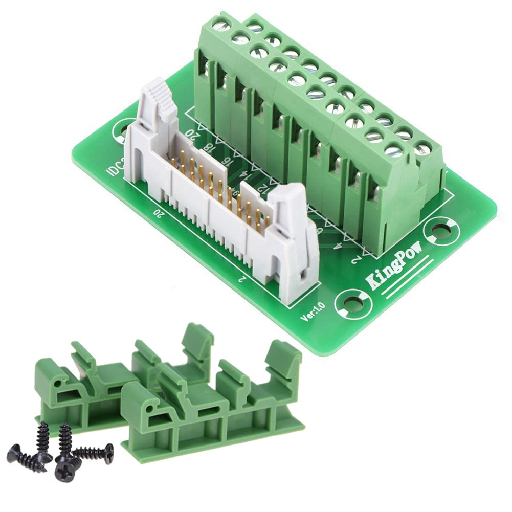 2x10 20Pins Male Header Terminal Block Connector Pack of 2 J578