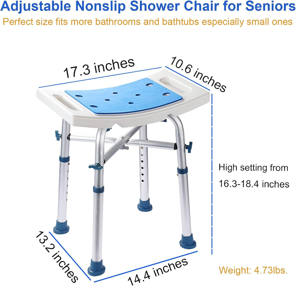 Nonslip Shower Chair with Padded Seat Q3794