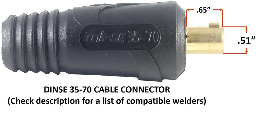 200 Amp Welding Leads Assembly Set #2 AWG Cable 15 Feet K43719