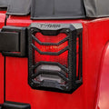 Tail Light Guards Covers Textured Black Cast Aluminum Alloy U417152