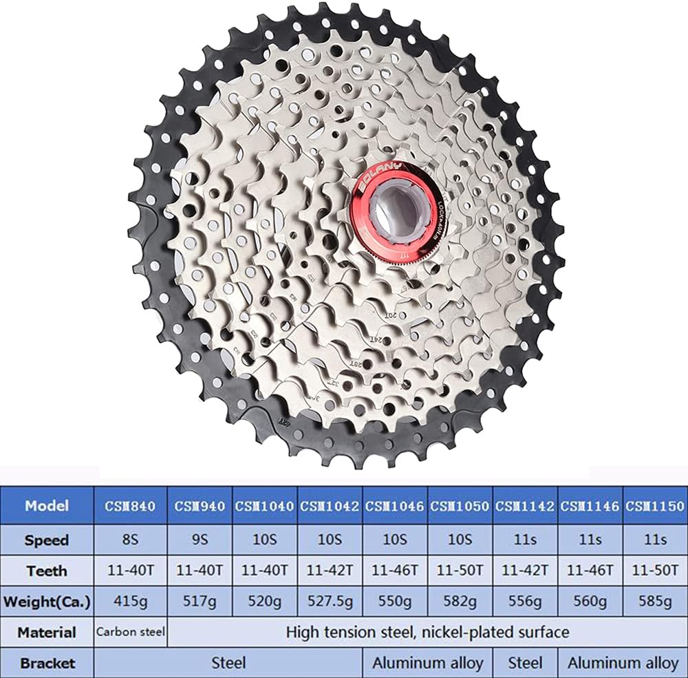 8/9/10/11 Speed 11-40/42/46/50T Mountain Bike Cassette I73142