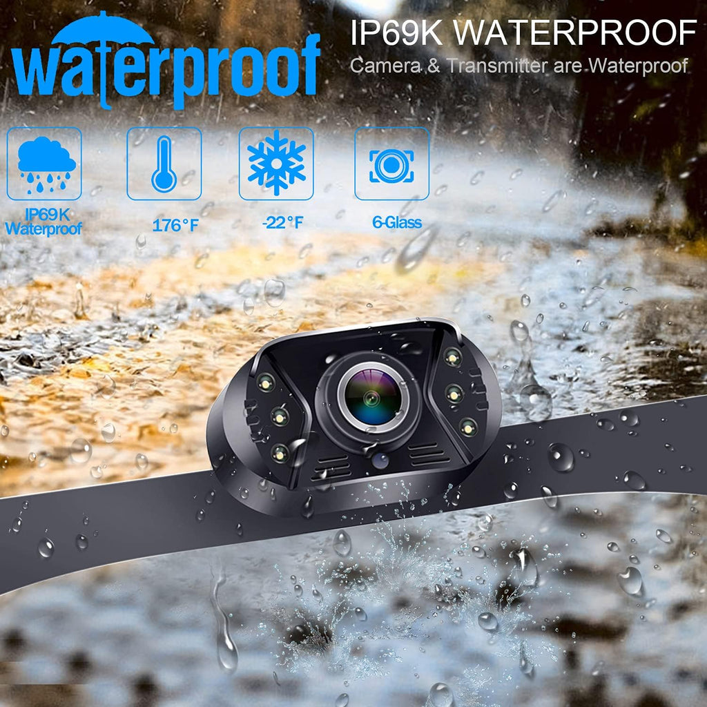 HD 1080P Wired Backup Camera with Monitor Kit J351642