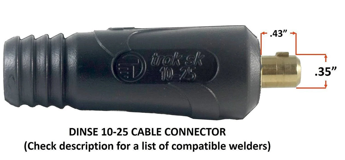 200 Amp Welding Leads Assembly Set #2 AWG Cable 15 Feet K43719