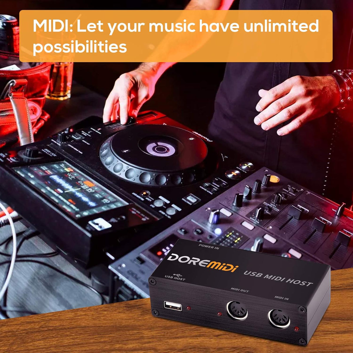 USB MIDI Host Box MIDI Converter MIDI Interface P2688