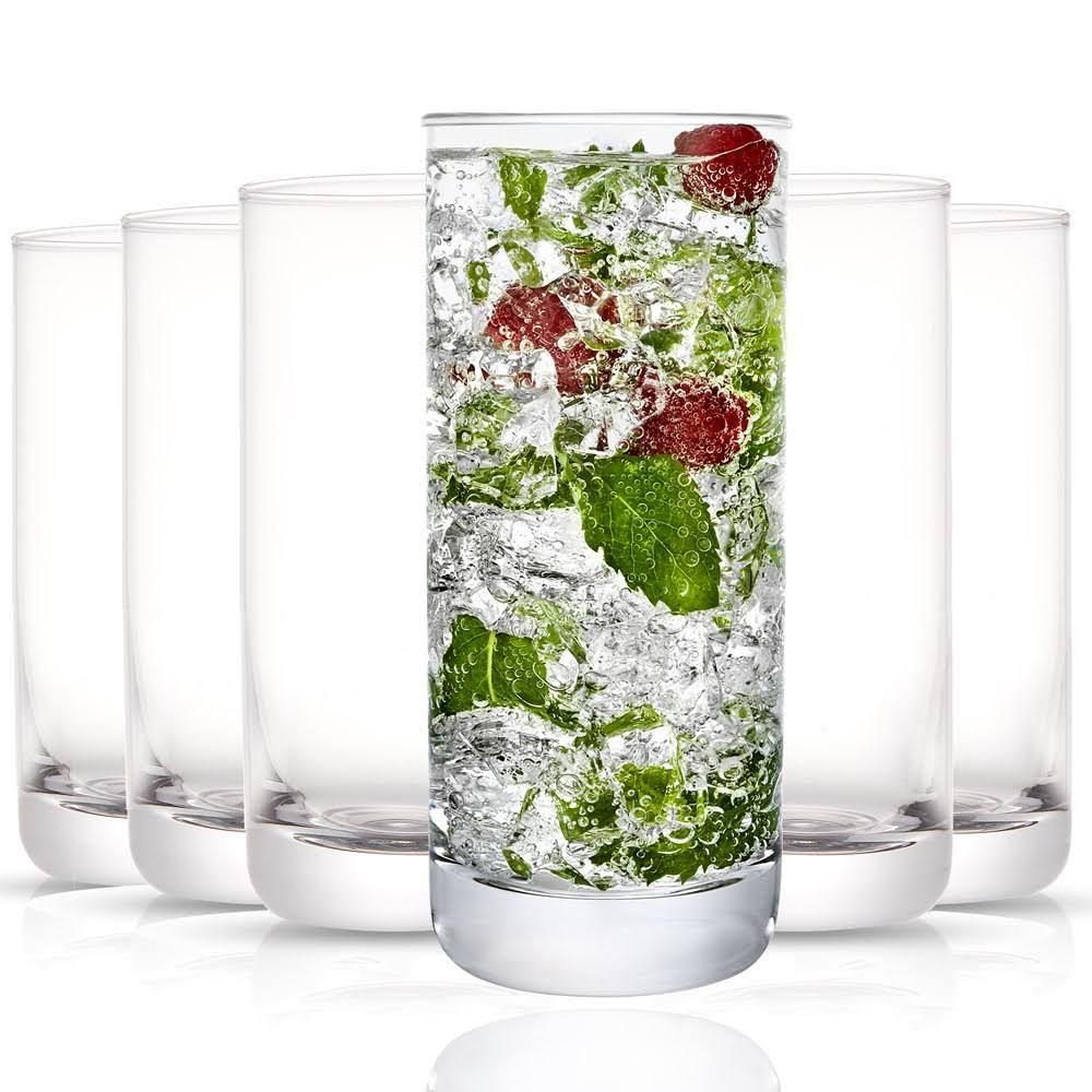 Stemless Wine Glasses Set of 4 Clear S34732