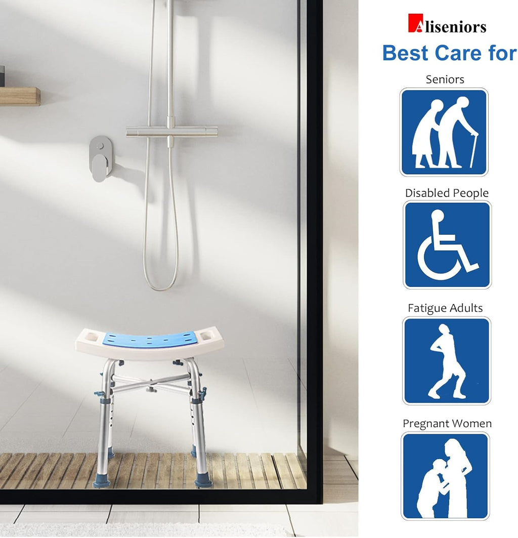 Nonslip Shower Chair with Padded Seat Q3794