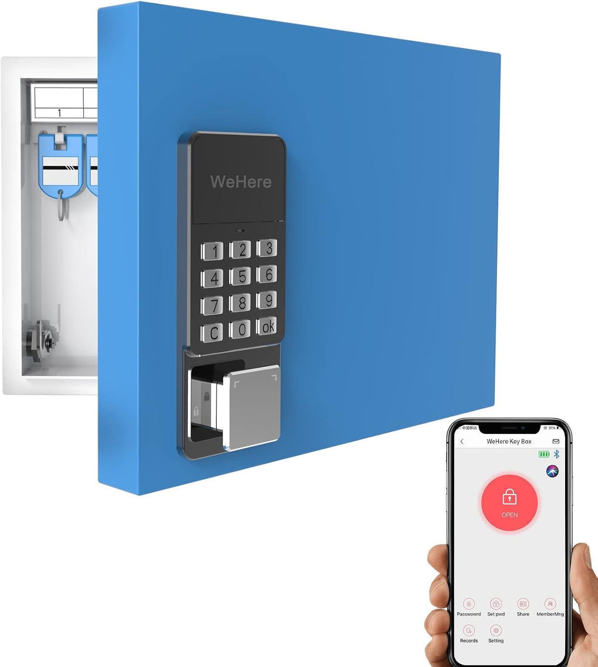 Metal 16 Key Cabinet Wall Mount H57800