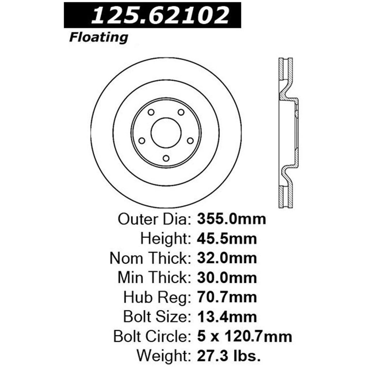High Carbon Alloy Brake Rotor N1932