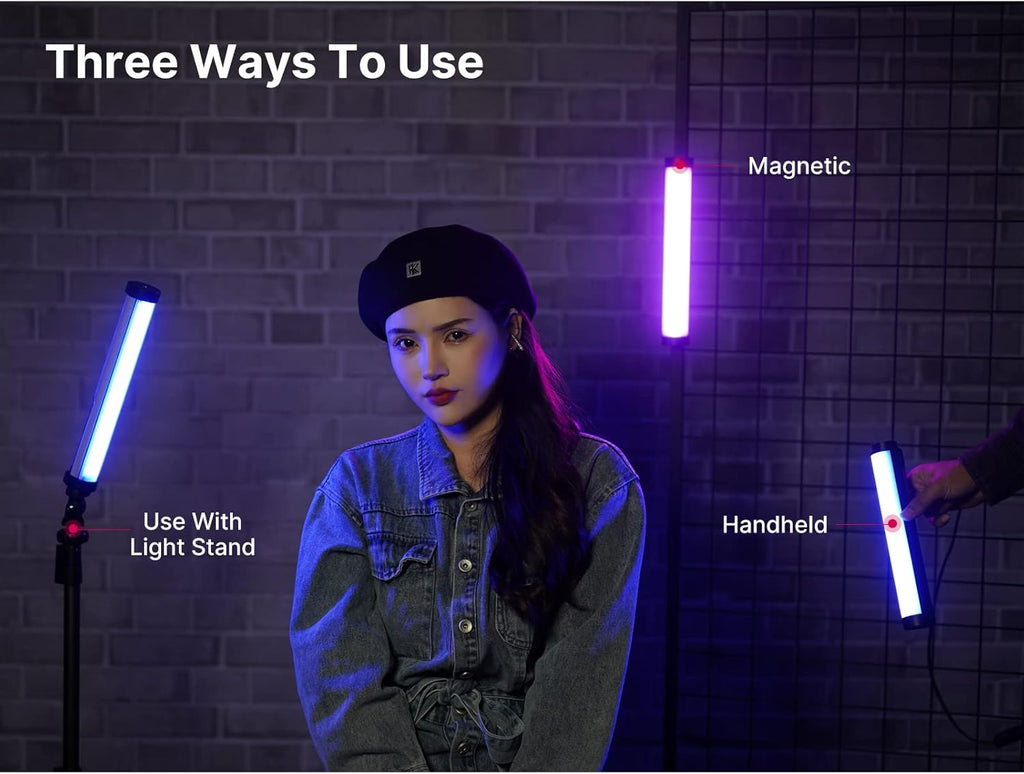 RGB LED Video Light Stick Handheld 2600mAh 2500-8500K D4519