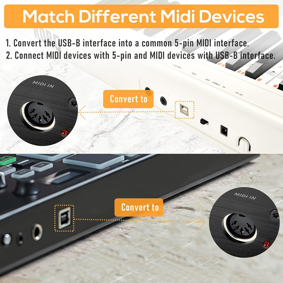 USB MIDI Host Box MIDI Converter MIDI Interface P2688