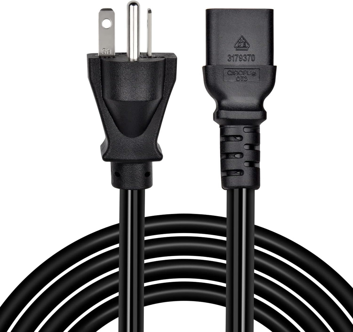 8ft 14AWG NEMA 6-20P to C13 Power Cord Pack of 2 U32954
