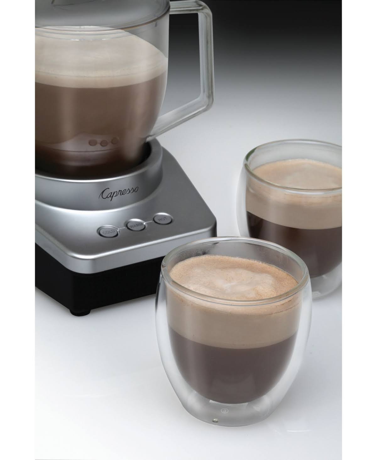 Silver/Black 12 oz Milk Frother W65243