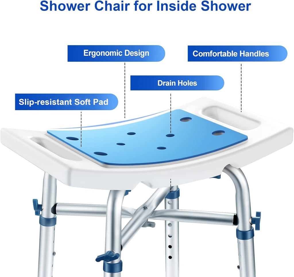 Nonslip Shower Chair with Padded Seat Q3794