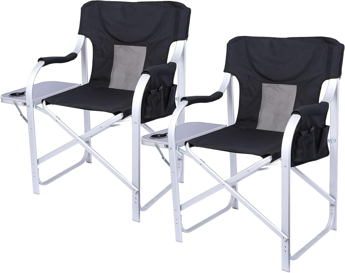 Folding Camping Chair with Side Table K89731