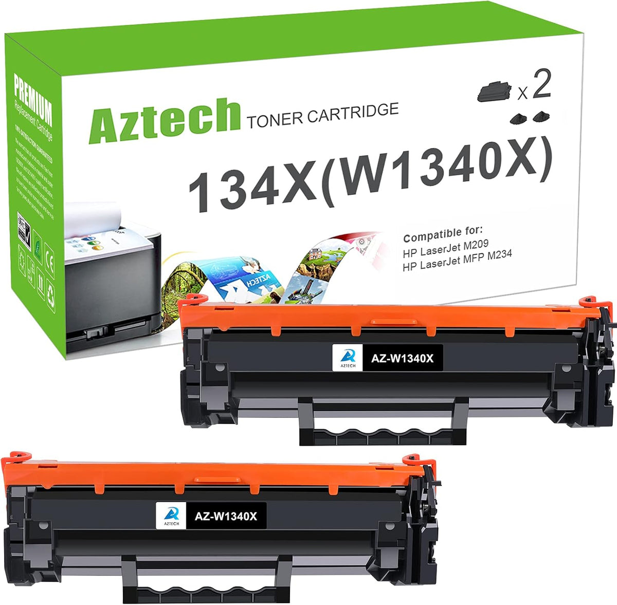 Compatible Toner Cartridge Replacement Black 2-Pack H6823