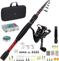 Telescopic Fishing Rod and Reel Combo with Carrier Bag E70404