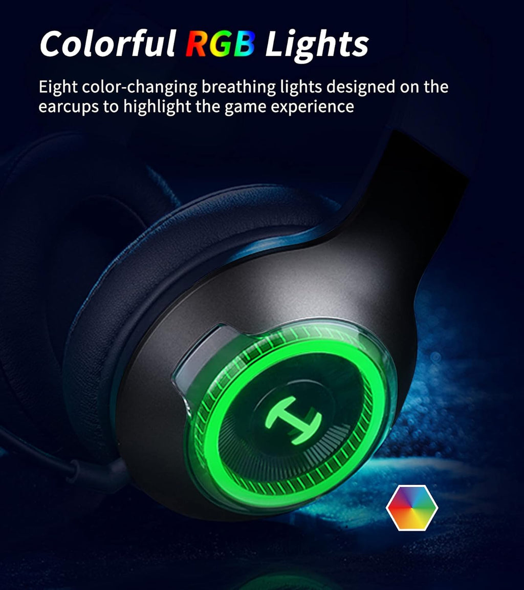 Bluetooth 5.0 Wireless Gaming Headset with Detachable Microphone X300