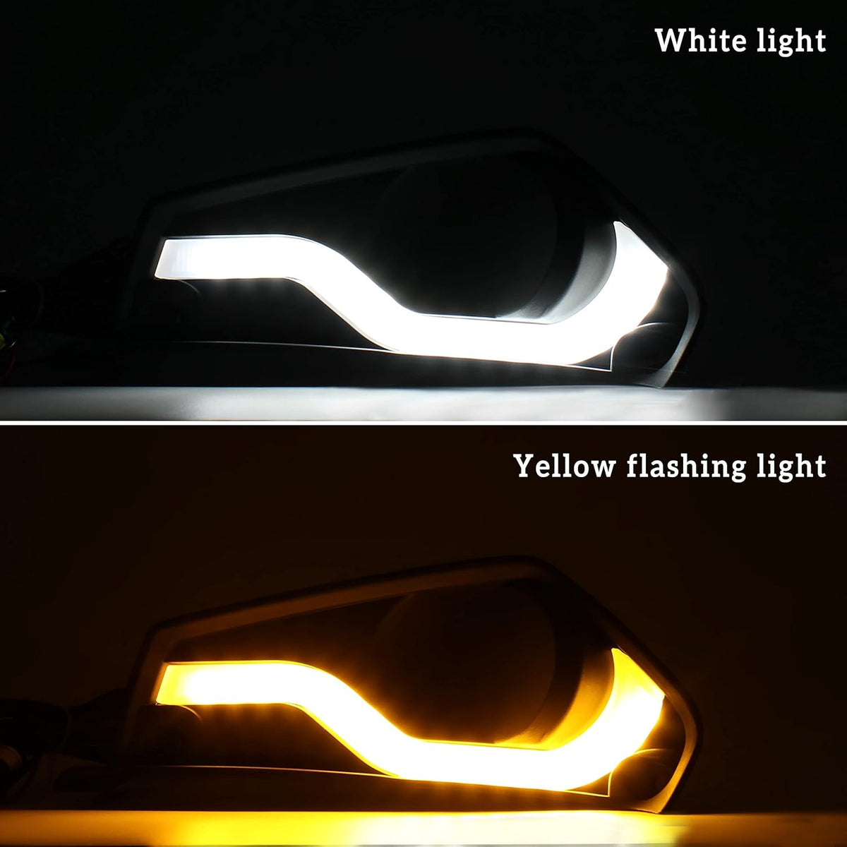 Fog Lights Cover with Daytime Running Light 2PCS S4077