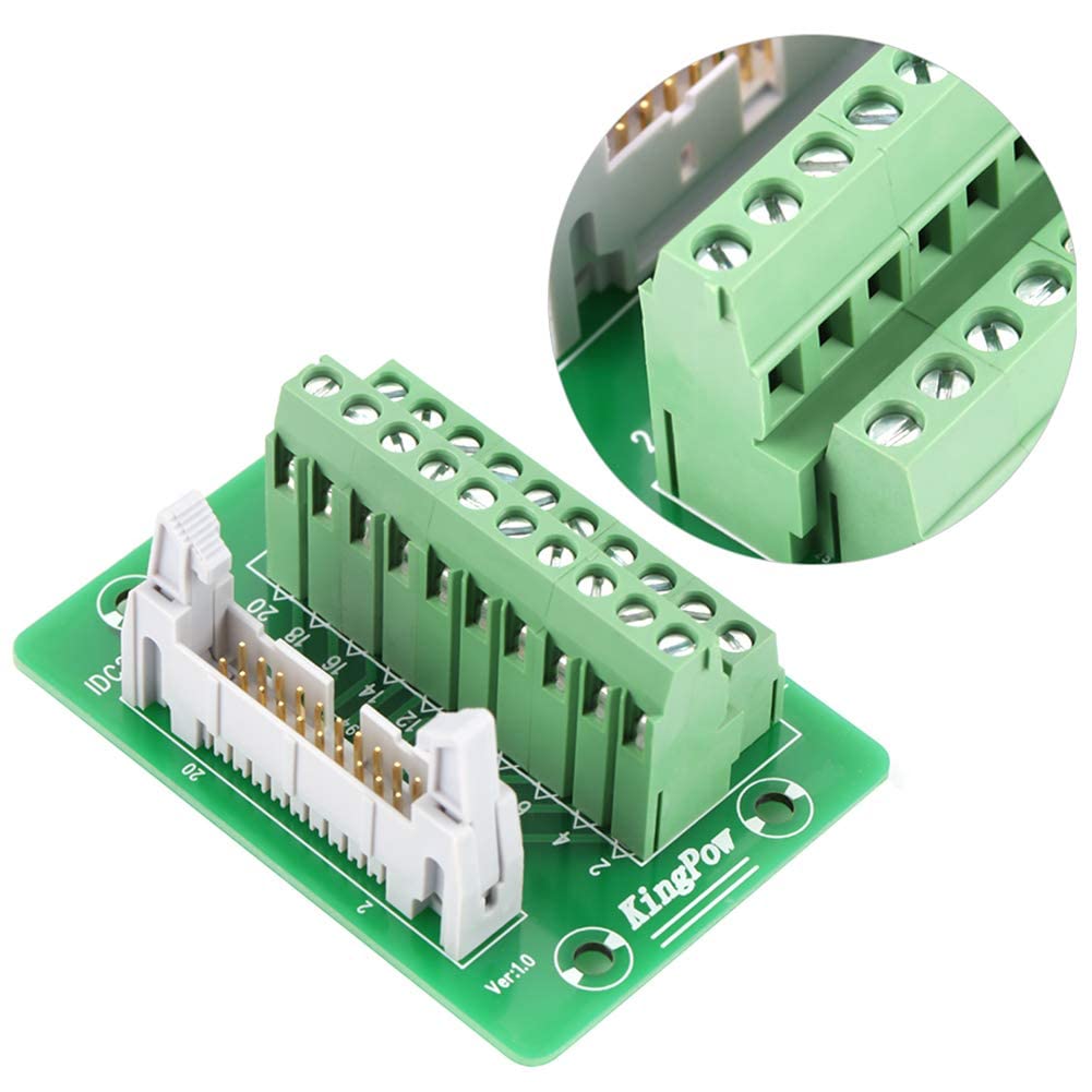 2x10 20Pins Male Header Terminal Block Connector Pack of 2 J578
