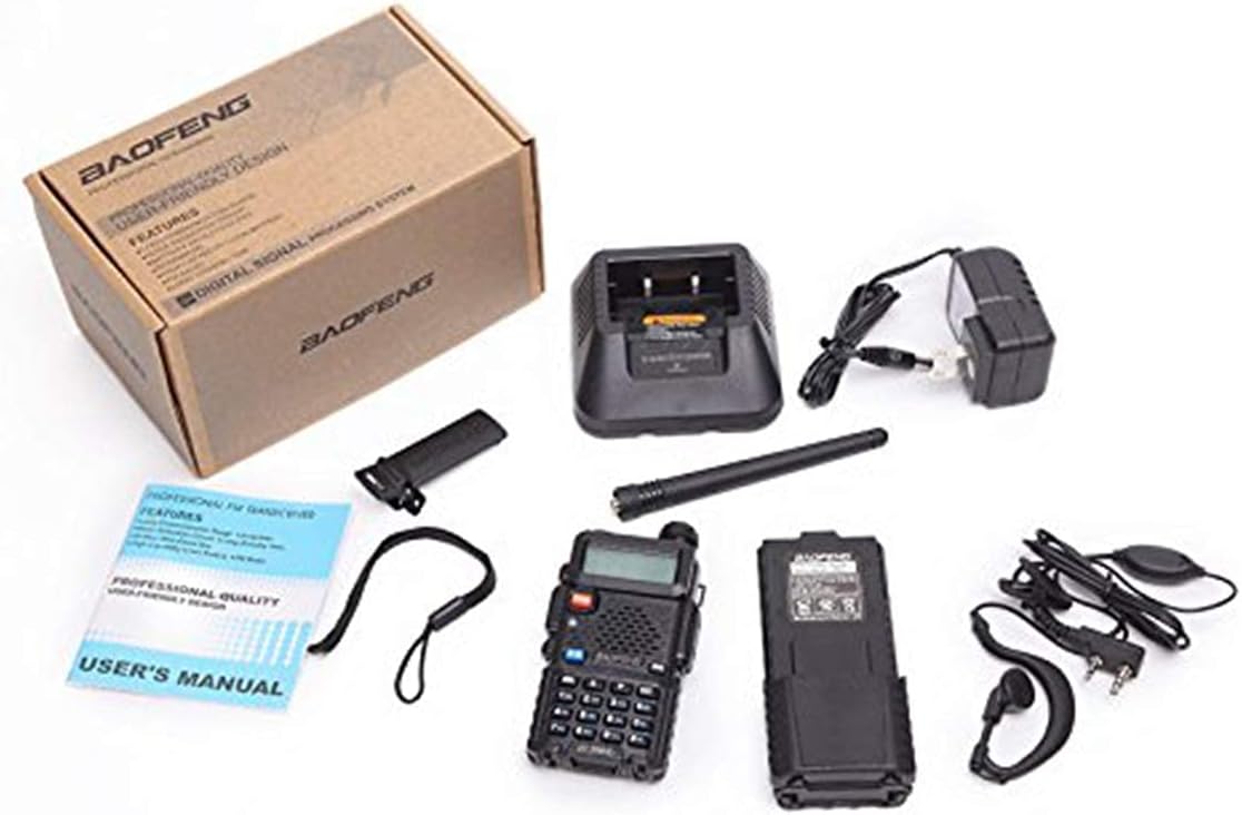 Portable Two-Way Radio with 3800mAh Battery and Tactical Antenna K4486