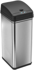 13 Gal Touchless Sensor Stainless Steel Trash Can L383189