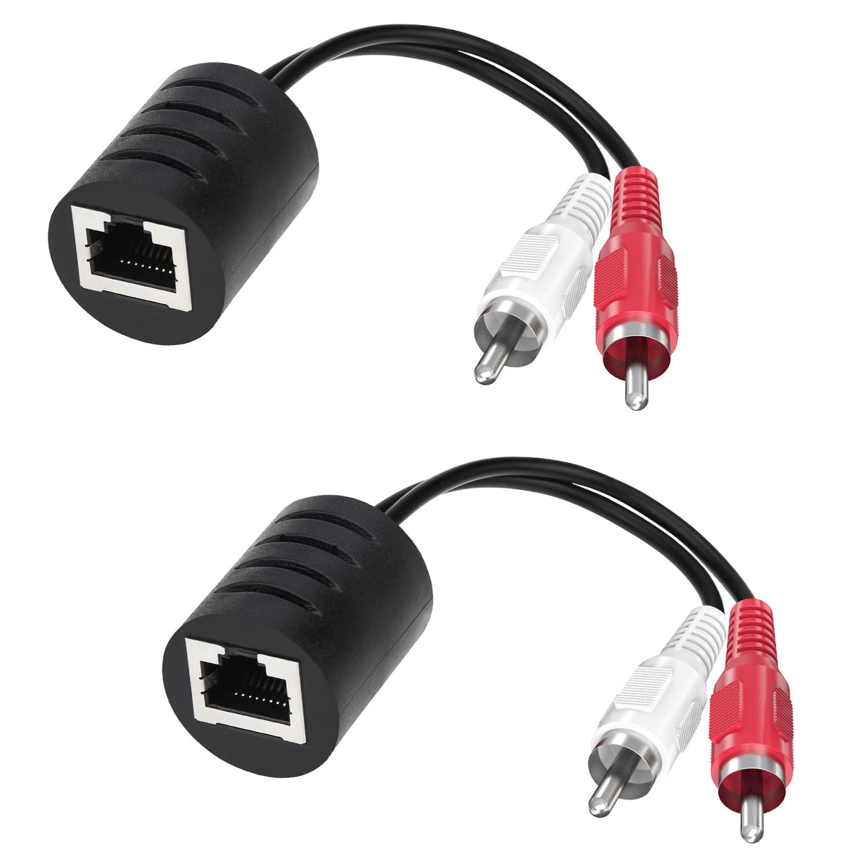 2-Pack Stereo RCA to Stereo RCA Audio Balun Y62614