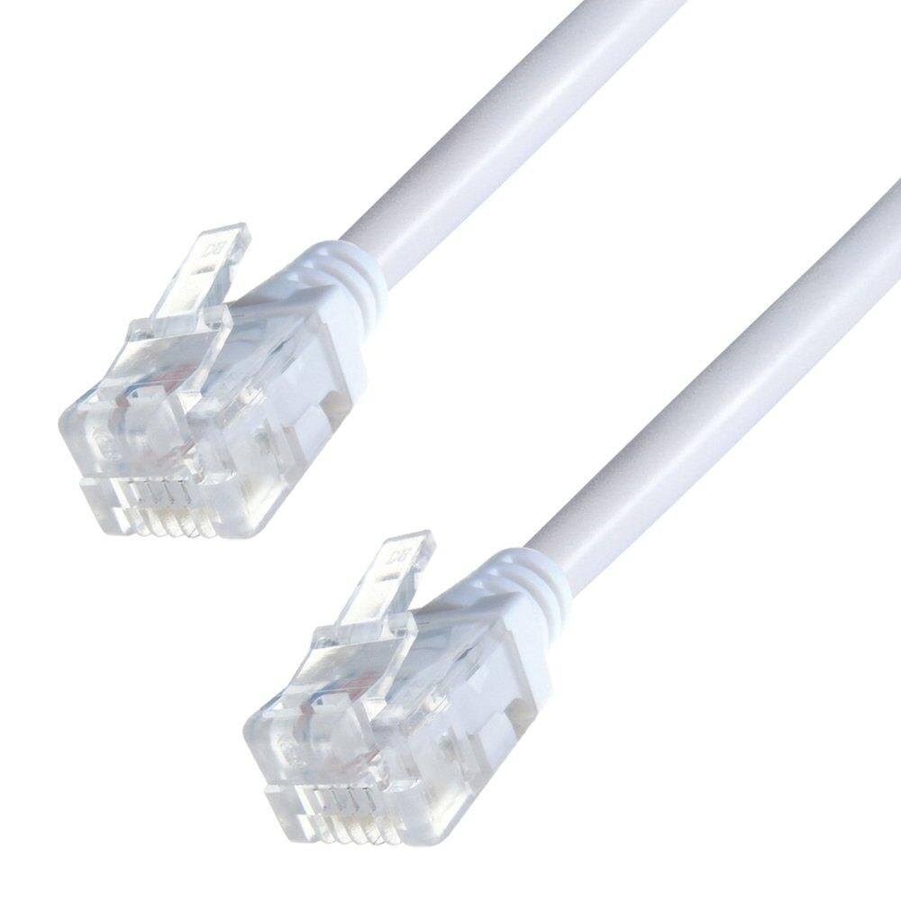 ADSL 2+ Cable Telephone Extension RJ11-RJ11 15m Cat5e W89365