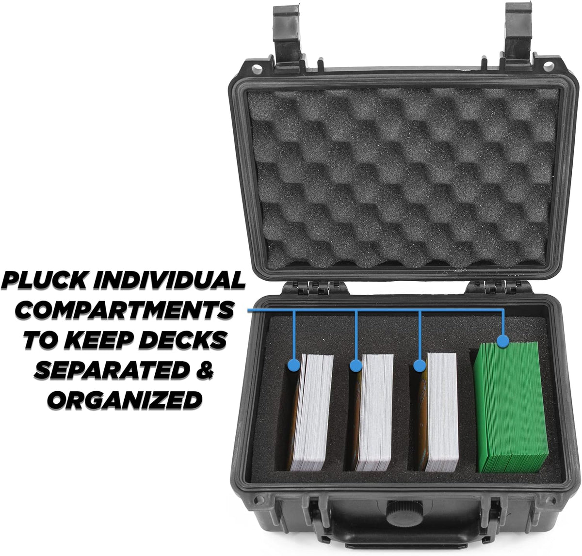 Waterproof 550 Card Trading Card Case with Foam Interior G92801
