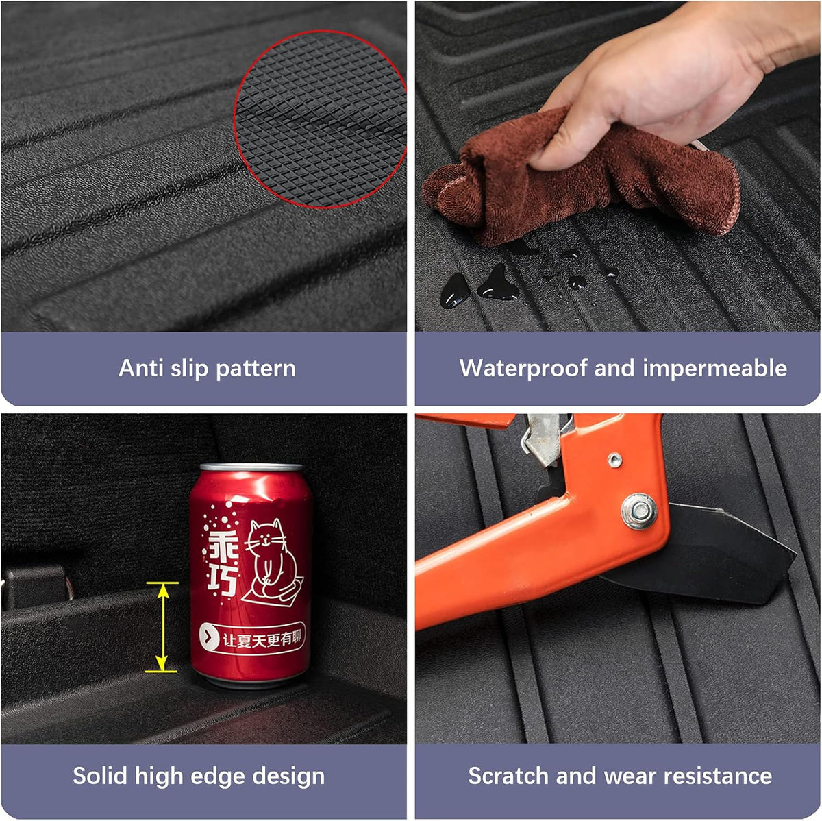 Black TPO All Weather Cargo Liner Y7035