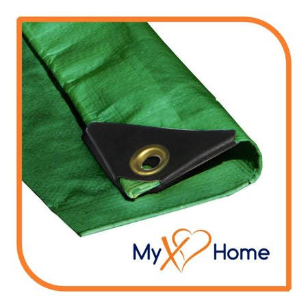 12 x 24 Green Heavy Duty Tarp / Canopy Q3725