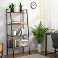 4-Tier Wood Ladder Shelf Bookcase O81845