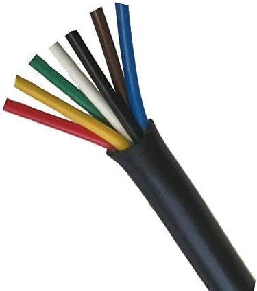 14 Gauge 7 Way Conductor Wire RV Trailer Cable Cord 50FT T197430