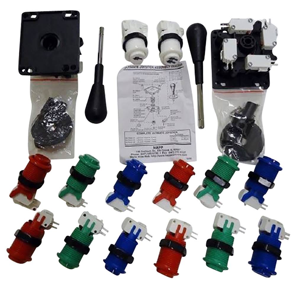 Arcade Control Panel RGB Kit 14 Buttons Joysticks A56436