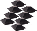 8 Pack Black Post Cap Cover for 4x4 Wood Posts H777159